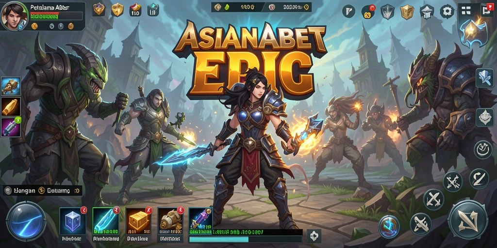 Tampilan aksi menegangkan dalam gameplay ASIANABET.