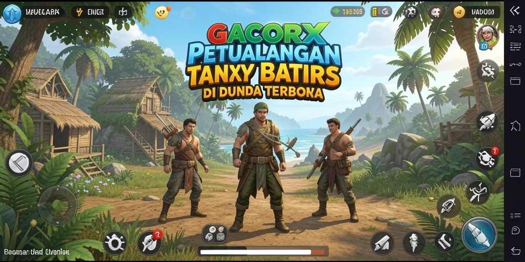 Screenshot game GACORX menampilkan aksi petualangan yang mendebarkan di dunia terbuka.