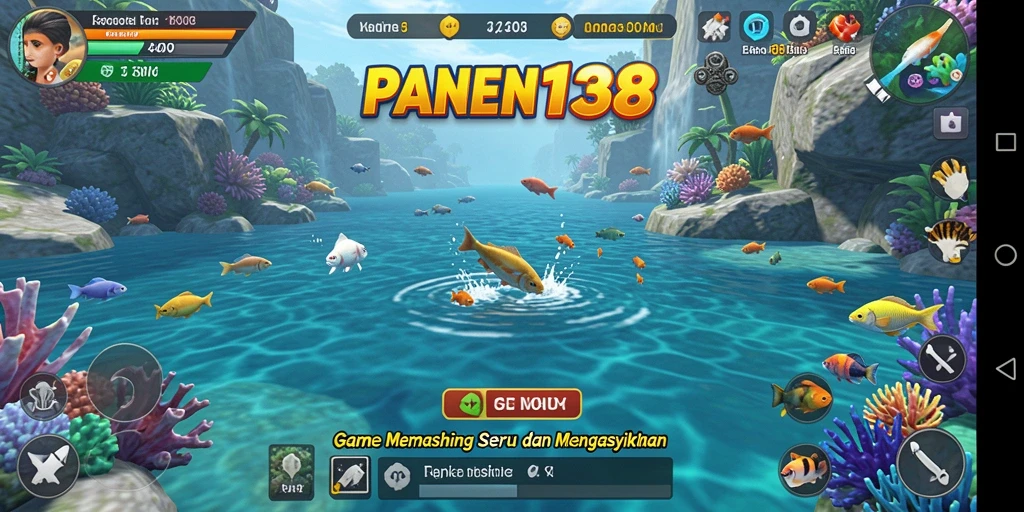 Tampilan gameplay memancing seru di PANEN138.