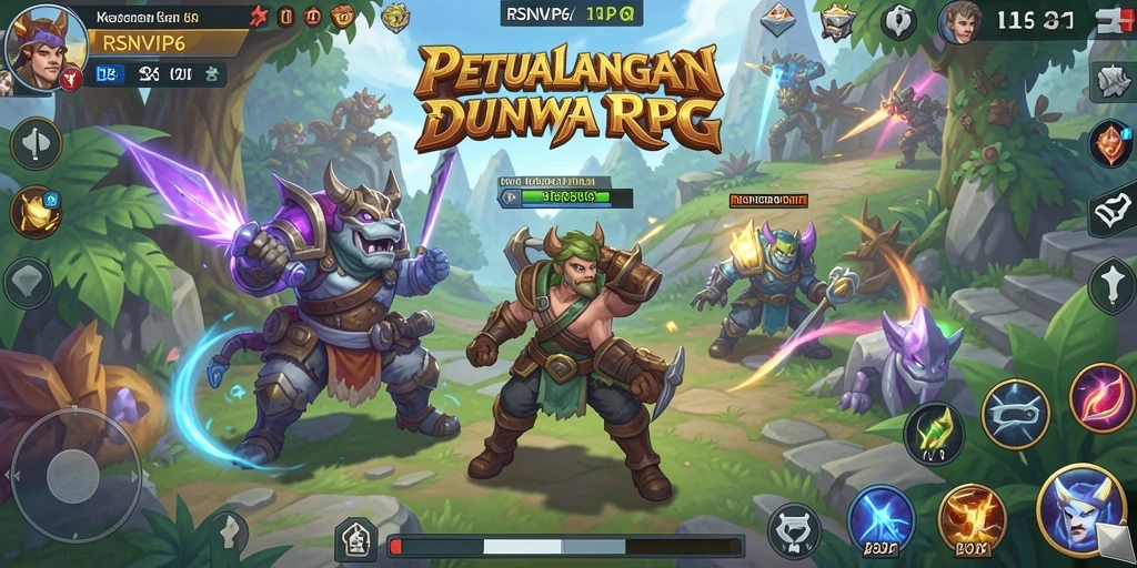 Tangkapan layar gameplay RSNVIP6 menampilkan aksi seru dan karakter menarik.