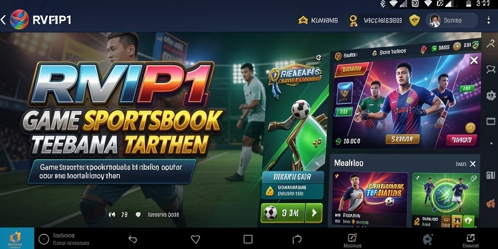 Tampilan gameplay Sportsbook di aplikasi RVIP1 yang menarik.