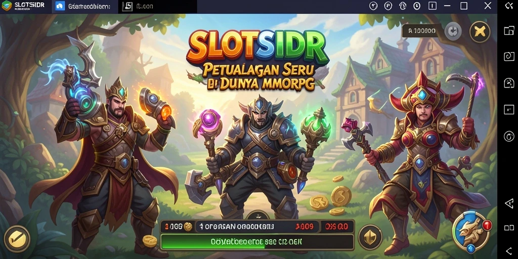 Tampilan gameplay yang menarik dalam petualangan MMORPG SLOTSIDR.