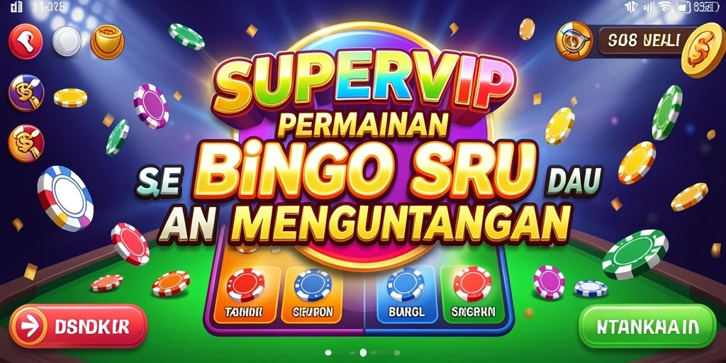 Tampilan gameplay SUPERVIP dengan suasana Bingo yang seru.
