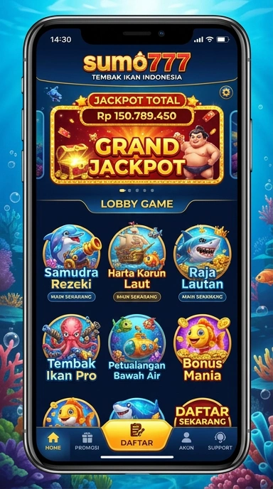 Tampilan antarmuka pengguna Sumo777 yang intuitif.